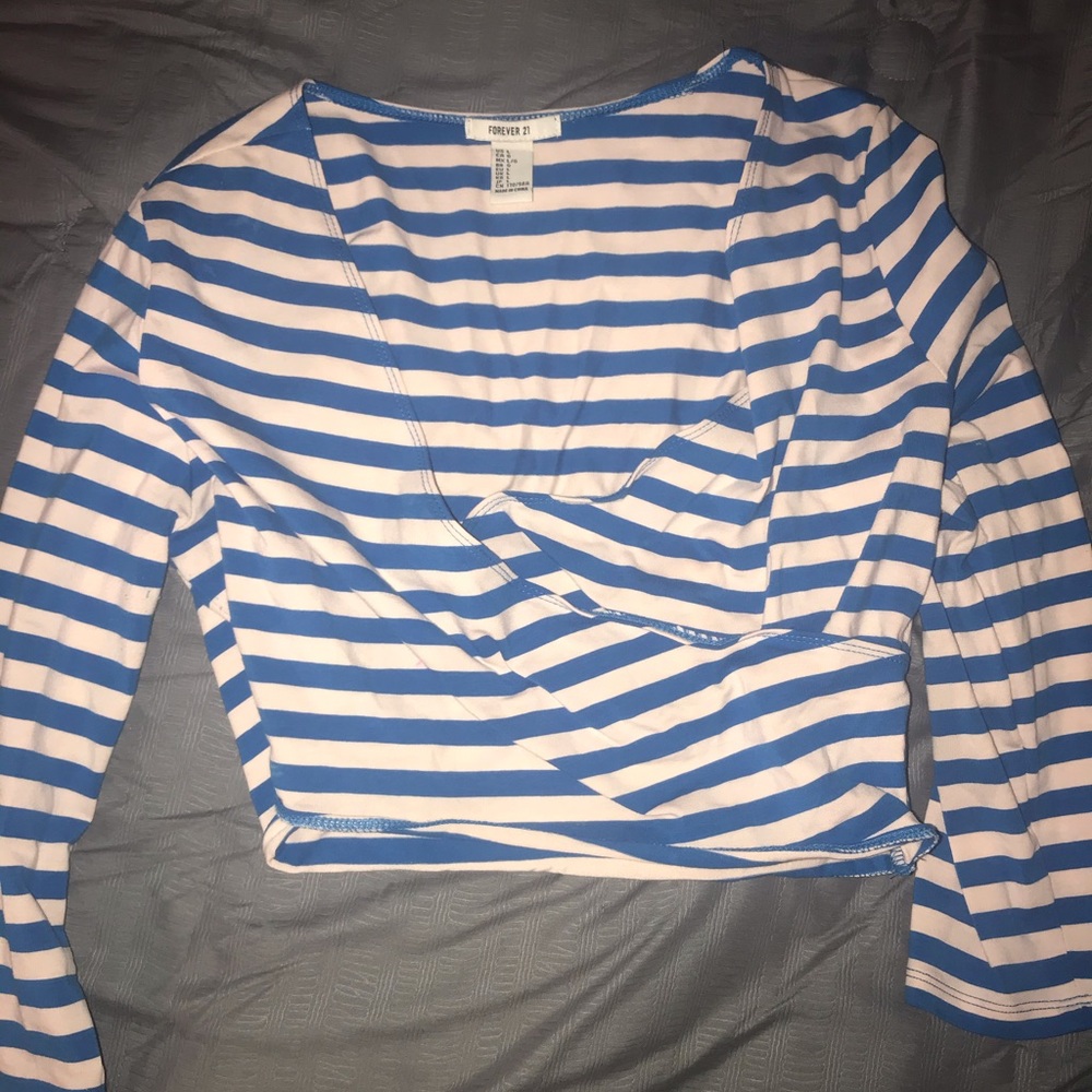 Crop top ballet pink and royal blue